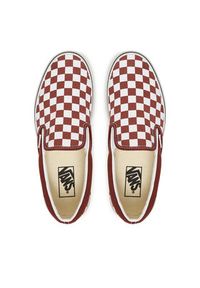 Vans Tenisówki Classic Slip-On VN000DAHFSB1 Bordowy. Zapięcie: bez zapięcia. Kolor: czerwony. Materiał: materiał #2