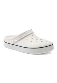Klapki plażowe męskie Crocs Crocband Clean Of Court Clog. Okazja: na plażę. Kolor: biały #1