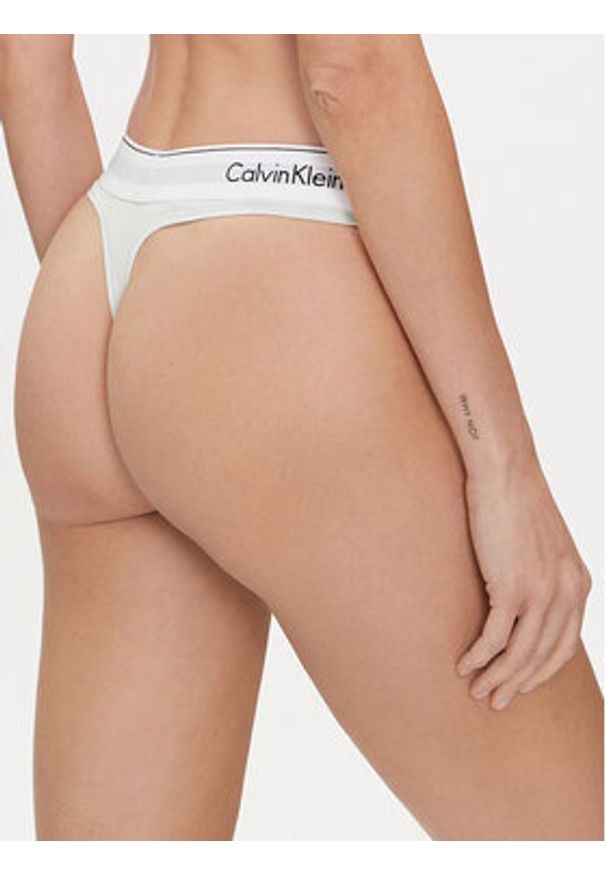 Calvin Klein Underwear Stringi 0000F3786E Niebieski. Kolor: niebieski. Materiał: bawełna