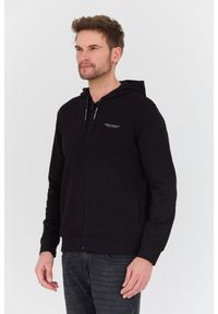 Armani Exchange - ARMANI EXCHANGE Czarna męska bluza z kapturem, Rozmiar S. Typ kołnierza: kaptur. Kolor: czarny #5