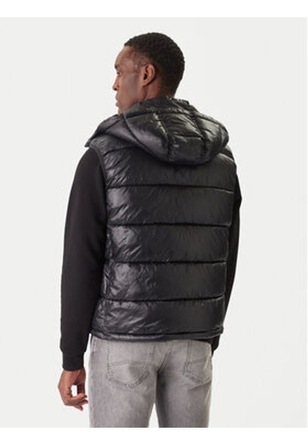 Karl Lagerfeld - KARL LAGERFELD Kamizelka 505023 554590 Czarny Regular Fit. Typ kołnierza: dekolt w karo. Kolor: czarny. Materiał: syntetyk