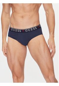 Guess Komplet 3 par slipów U97G00 KCD31 Granatowy. Kolor: niebieski. Materiał: bawełna