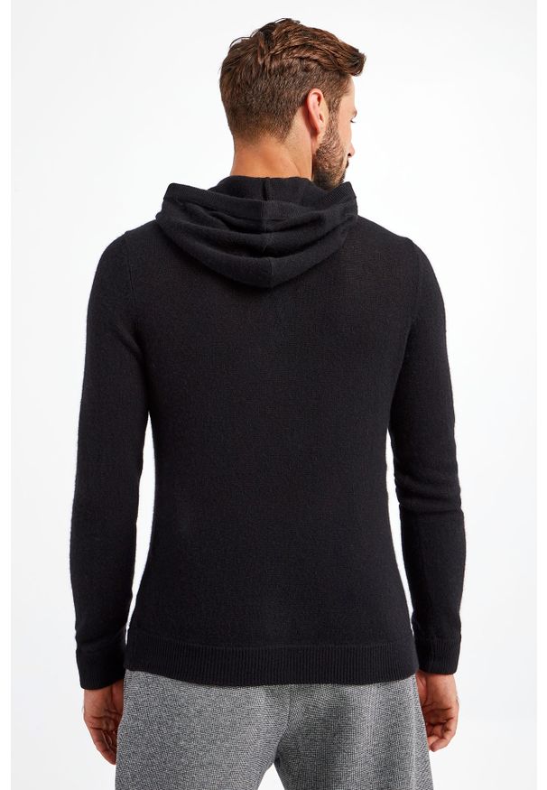 Emporio Armani - SWETER EMPORIO ARMANI. Typ kołnierza: kaptur. Wzór: haft