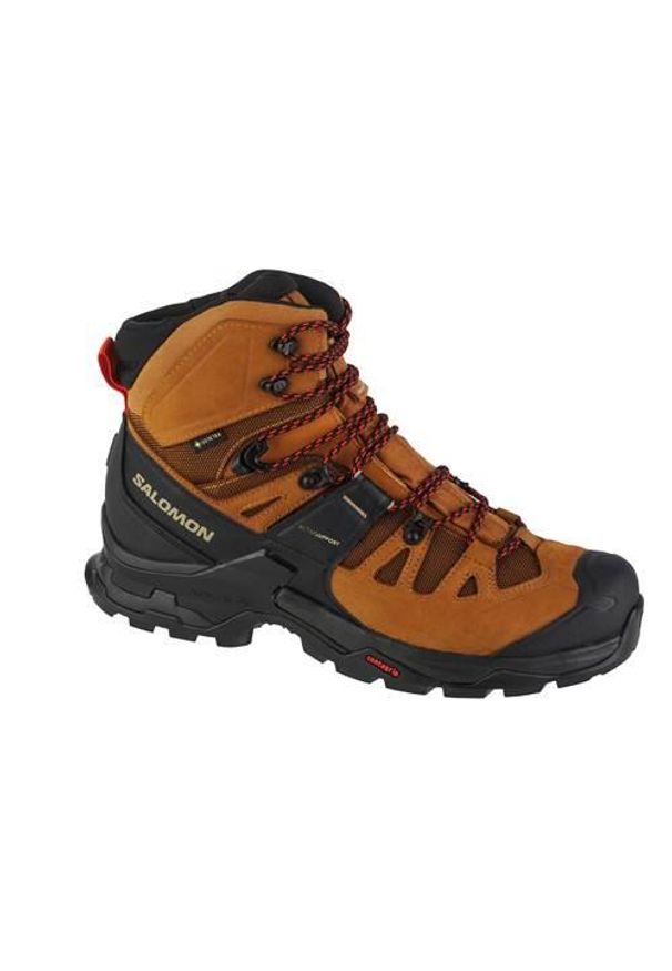 salomon - Buty trekkingowe męskie Salomon Quest 4 Gtx. Wysokość cholewki: za kostkę. Kolor: wielokolorowy, czarny. Materiał: skóra. Szerokość cholewki: normalna