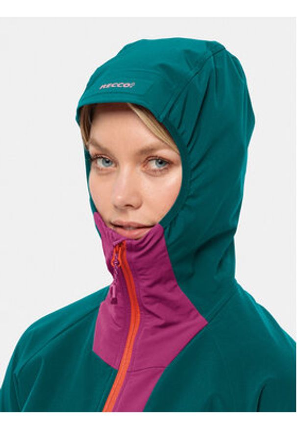 Jack Wolfskin Kurtka softshell Alpspitze Hoody 1307751 Zielony Regular Fit. Kolor: zielony. Materiał: syntetyk