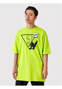 Togoshi T-Shirt Unisex TG22-TSM011 Zielony Oversize. Kolor: zielony. Materiał: bawełna