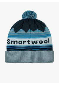 Czapka zimowa Smartwool Knit Winter Pattern POM Beanie - twilight blue heather. Kolor: zielony. Sezon: zima