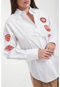 Ermanno Firenze - Koszula damska z naszywkami ERMANNO FIRENZE. Wzór: aplikacja #5