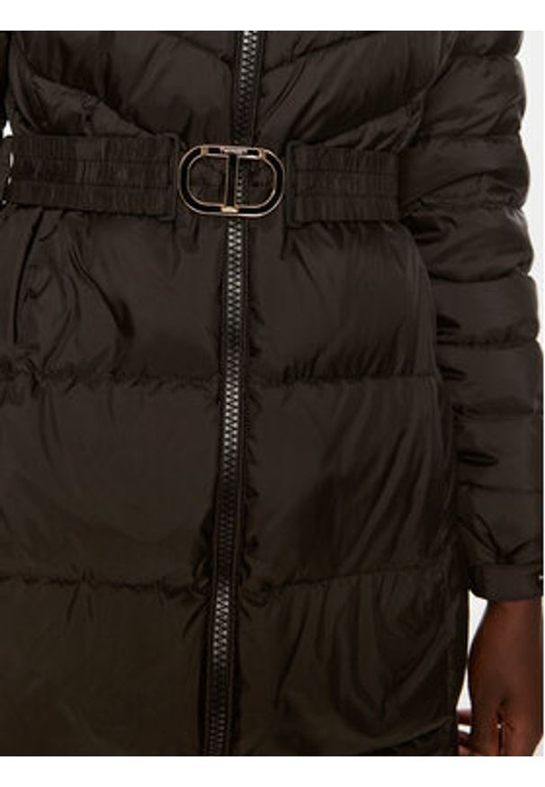 TwinSet - TWINSET Kurtka puchowa 242TP2182 Czarny Slim Fit. Kolor: czarny. Materiał: syntetyk. Sezon: zima