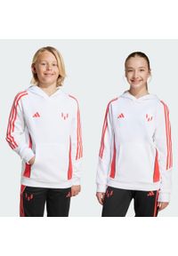 Adidas - Bluza z kapturem Messi Kids. Typ kołnierza: kaptur. Kolor: biały