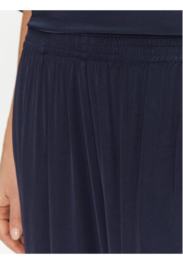 ViCOLO Spodnie materiałowe TD0008 Granatowy Relaxed Fit. Kolor: niebieski. Materiał: wiskoza