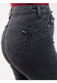 Big-Star - Spodnie jeans damskie Melinda High Waist 997. Stan: podwyższony. Kolor: czarny #4
