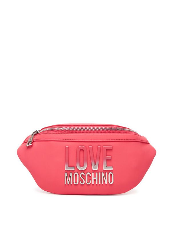 Love Moschino - LOVE MOSCHINO Saszetka nerka JC4259PP0MKD0615 Różowy. Kolor: różowy. Materiał: skóra