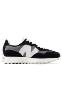 Buty New Balance U327WEM - czarne. Okazja: na co dzień. Kolor: czarny. Materiał: guma, zamsz, materiał, skóra. Szerokość cholewki: normalna