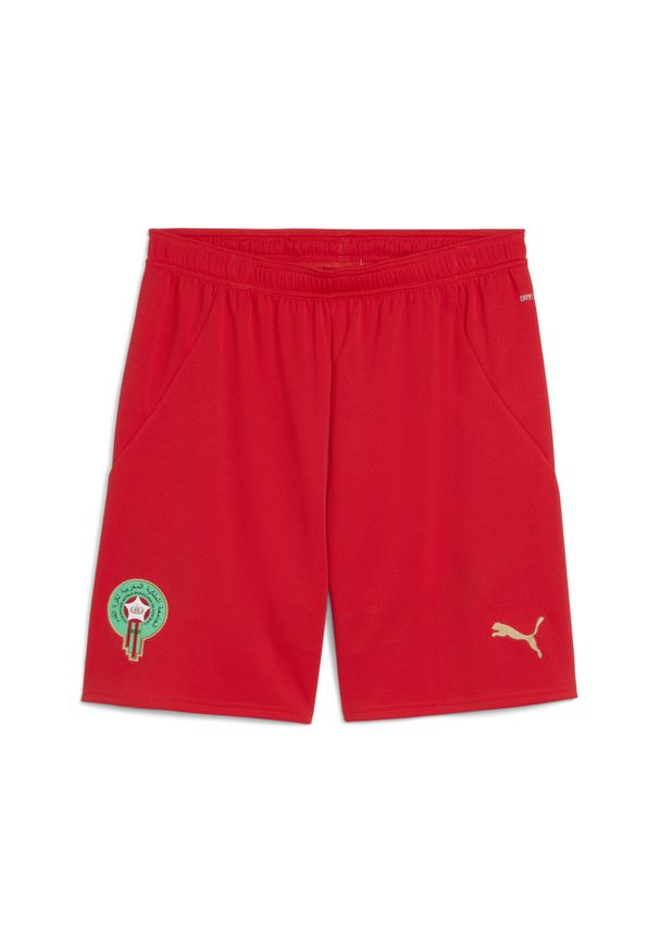 Puma - Męskie szorty Maroko 2025 PUMA Red Archive Green. Kolor: czerwony, zielony, wielokolorowy