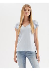 Vero Moda T-Shirt Filli 10247666 Błękitny Regular Fit. Kolor: niebieski. Materiał: syntetyk #1