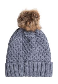 Roxy - Czapka z mankietem dla Kobiety BLIZZARD Niebieski. Kolor: szary, niebieski, wielokolorowy. Materiał: dzianina, futro, polar, akryl, syntetyk