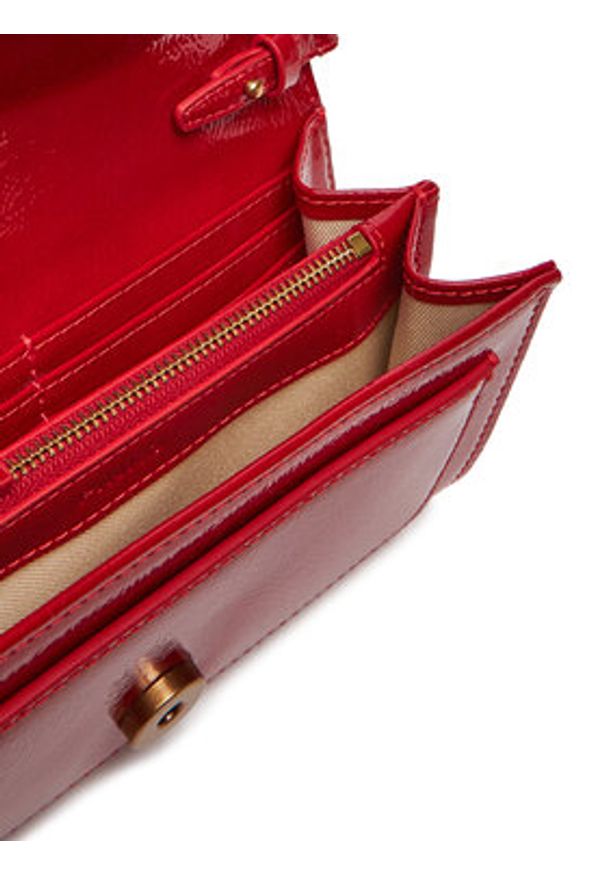 Pinko - PINKO Torebka Love One Wallet C PE25 PLTT 100062 A1UV Czerwony. Kolor: czerwony. Materiał: skórzane