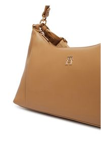 TOMMY HILFIGER - Tommy Hilfiger Torebka Th Essential Shoulder Bag AW0AW18373 Brązowy. Kolor: brązowy. Materiał: skórzane #5