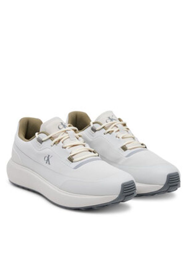 Calvin Klein Jeans Sneakersy Athleisure Runner Tech Ripstop YM0YM01205 Écru. Materiał: materiał