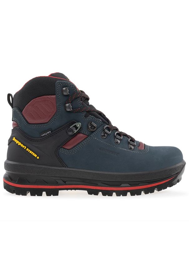 Buty Grisport Trekking 15003NV2G - granatowe. Kolor: niebieski. Materiał: materiał, nubuk, tkanina, skóra. Szerokość cholewki: normalna. Sport: turystyka piesza