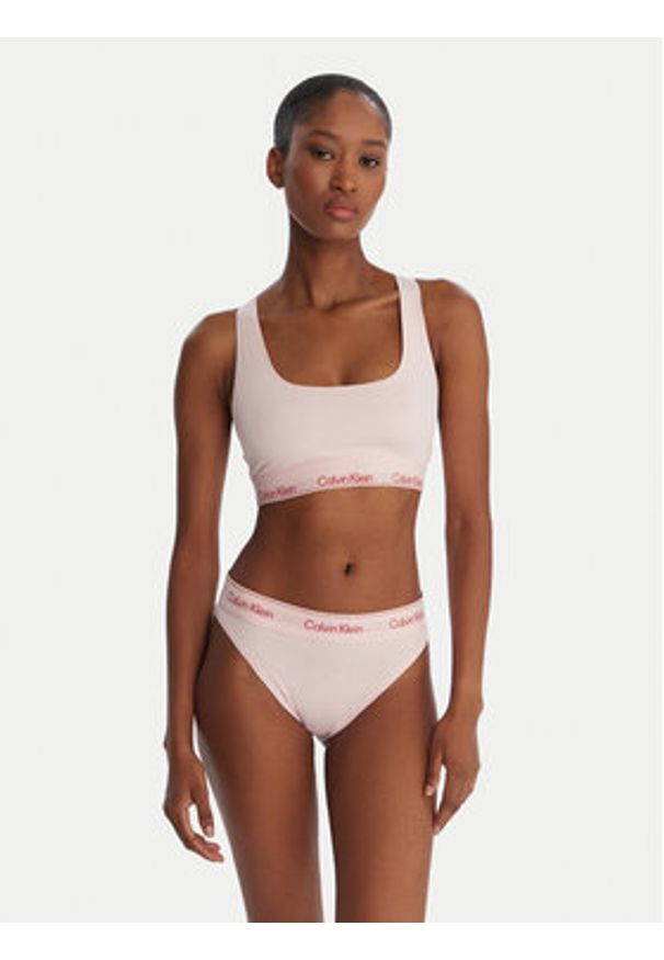 Calvin Klein Underwear Biustonosz top LV00QF8493 Różowy. Kolor: różowy. Materiał: bawełna