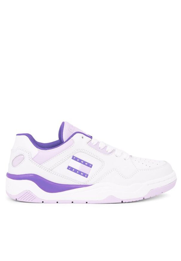 Tommy Jeans Sneakersy Tjw New Basket Sneaker Lc EN0EN02524 Fioletowy. Kolor: fioletowy. Materiał: skóra