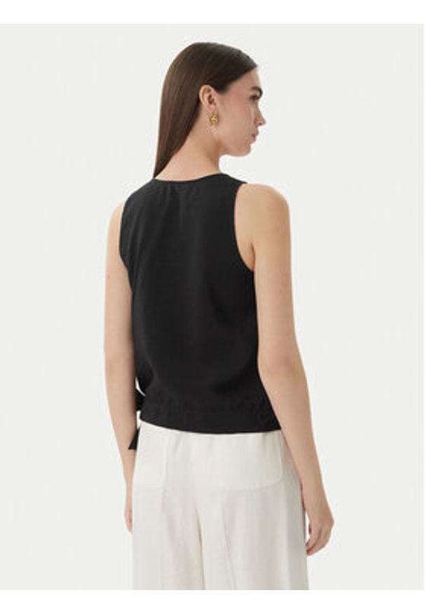 Marella Top Umico 2613161024 Czarny Regular Fit. Kolor: czarny. Materiał: wiskoza