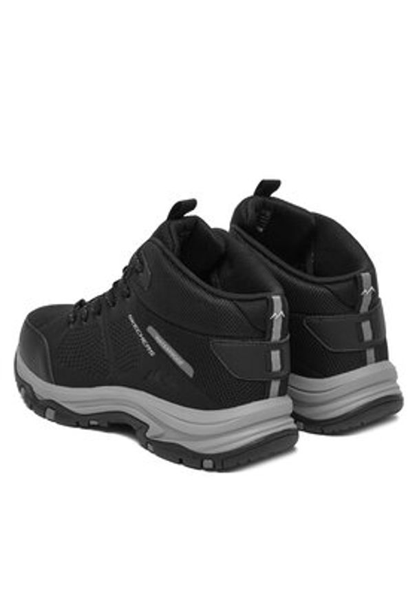 skechers - Skechers Trekkingi Trego 180005/BKCC Czarny. Kolor: czarny. Materiał: skóra