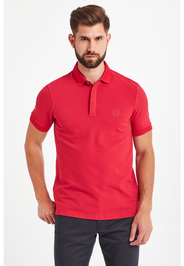 Armani Exchange - POLO ARMANI EXCHANGE. Typ kołnierza: polo. Wzór: jednolity, nadruk. Styl: sportowy