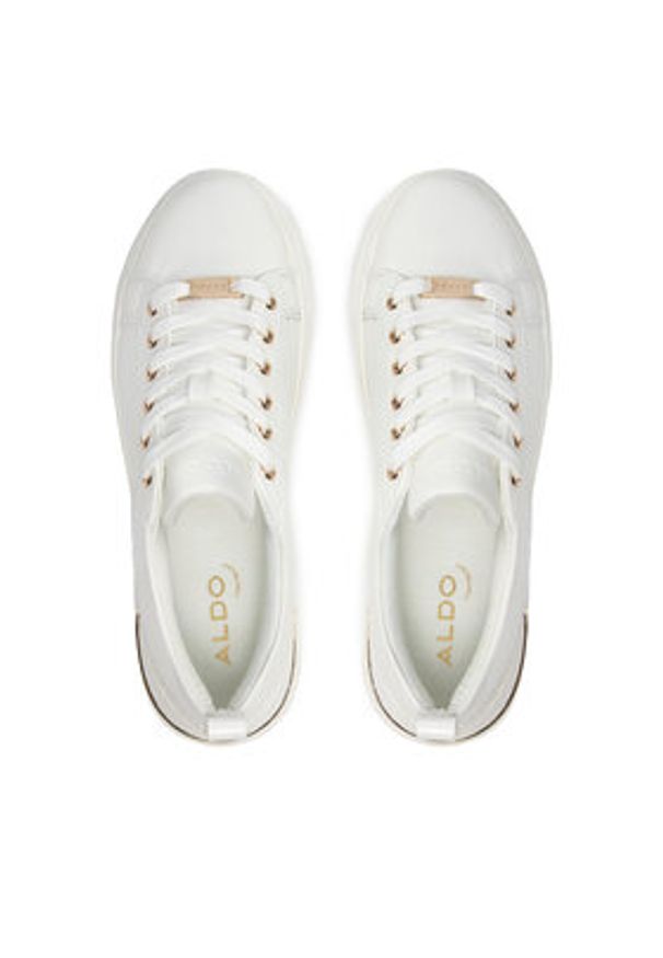 Aldo Sneakersy Dilathielle 16192479 Biały. Kolor: biały. Materiał: skóra