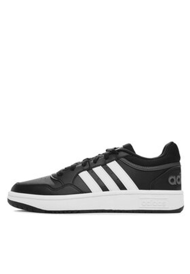 Adidas - adidas Sneakersy Hoops 3.0 Low Classic Vintage GY5432 Czarny. Kolor: czarny. Materiał: materiał