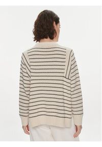 Weekend Max Mara Sweter Natura 2415361181 Beżowy Relaxed Fit. Kolor: beżowy. Materiał: bawełna #3