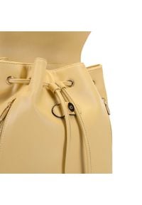 Wittchen - Damski plecak worek sznurowany. Kolor: żółty. Materiał: skóra ekologiczna. Styl: casual #6