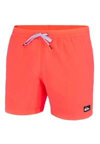 Spodenki surfingowe męskie Quiksilver Volley krótkie. Kolor: pomarańczowy. Materiał: poliester. Długość: krótkie #1