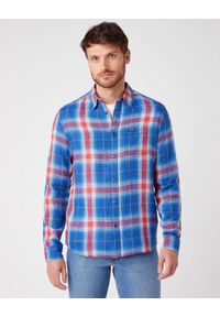 Wrangler - KOSZULA MĘSKA WRANGLER LS 1PKT SHIRT LIMOGES BLUE W5A16BX50