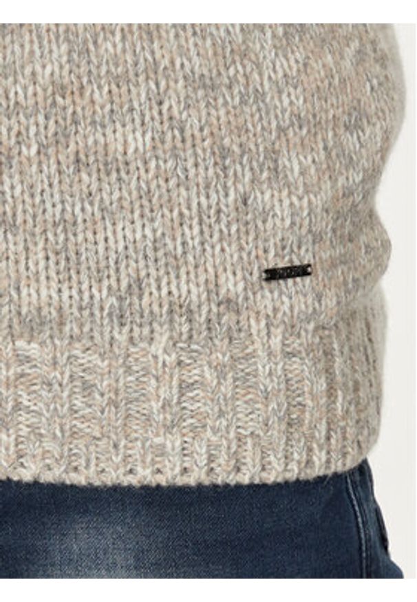 JOOP! Sweter 17 JK-26Vadino 30043451 Beżowy Modern Fit. Kolor: beżowy. Materiał: wełna