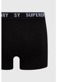 Superdry Bokserki (3-pack) męskie kolor czarny. Kolor: czarny. Materiał: bawełna #3