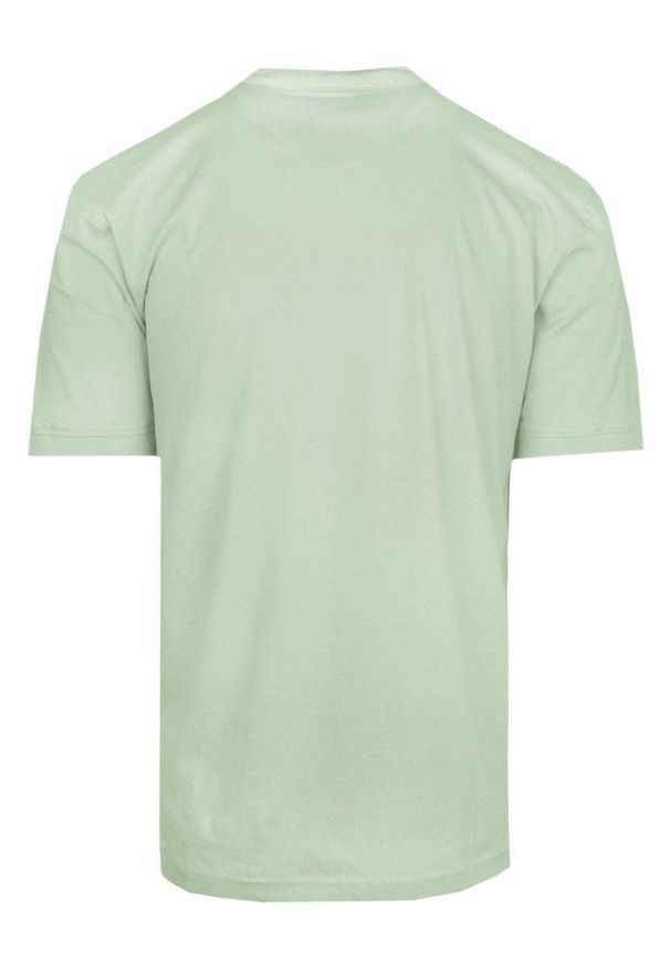 Męski T-Shirt na Stójce - Brave Soul - Kolor Miętowy. Okazja: na co dzień. Typ kołnierza: kołnierzyk stójkowy. Kolor: miętowy. Materiał: bawełna. Sezon: wiosna, lato. Styl: casual