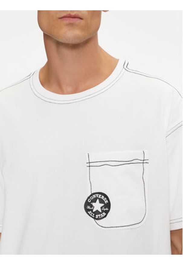 Converse T-Shirt Sketch 10027256-A04 Biały Standard Fit. Kolor: biały. Materiał: bawełna