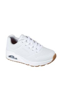 skechers - Buty na co dzień młodzieżowe SKECHERS UNO STAND ON AIR skóra. Okazja: na co dzień. Kolor: biały. Materiał: skóra. Model: Skechers Sport. Sport: turystyka piesza #2