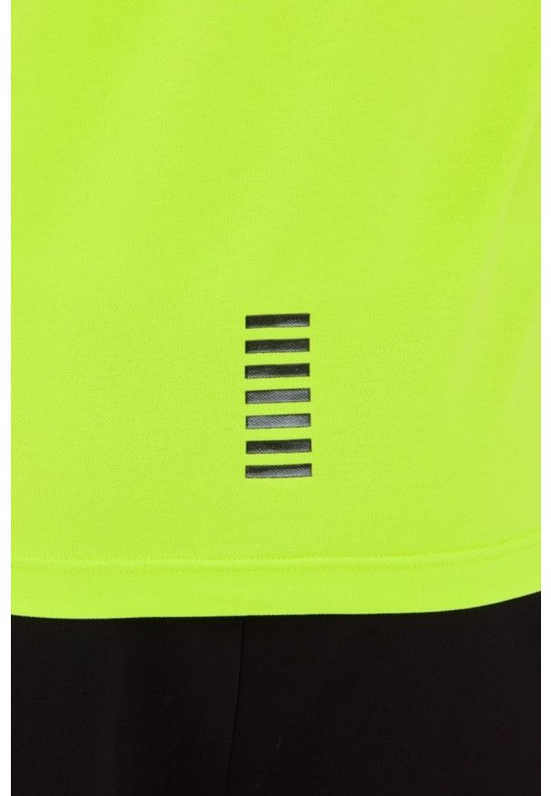EA7 Emporio Armani - EA7 Zielona koszulka polo. Typ kołnierza: polo. Kolor: zielony