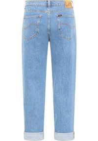 Lee - Spodnie jeansowe męskie LEE West LIGHT NEW HILL. Okazja: na co dzień, na spacer, do pracy. Kolor: niebieski. Materiał: jeans. Styl: casual