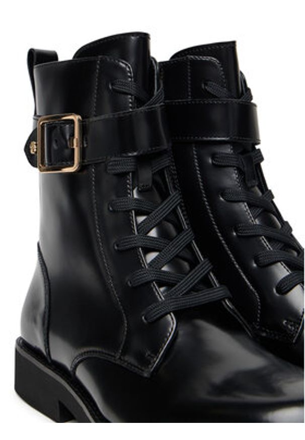 BOSS Trzewiki Eleri 50552772 Czarny. Kolor: czarny. Materiał: skóra