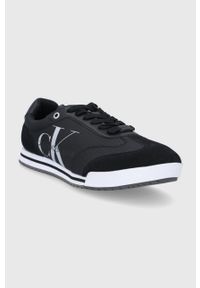 Calvin Klein Jeans - Buty. Nosek buta: okrągły. Zapięcie: sznurówki. Kolor: czarny. Materiał: guma. Obcas: na obcasie. Wysokość obcasa: niski #4
