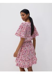 Reserved - Sukienka z wiskozy - czerwony. Kolor: czerwony. Materiał: wiskoza. Styl: klasyczny #1