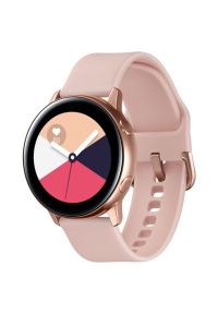 Smartwatch SAMSUNG Galaxy Watch Active SM-R500N Różowy. Rodzaj zegarka: smartwatch. Kolor: różowy. Styl: sportowy #1