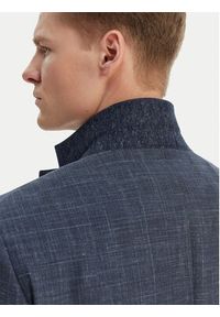 BOSS Garnitur H-Huge 50561829 Granatowy Slim Fit. Kolor: niebieski. Materiał: wełna #11