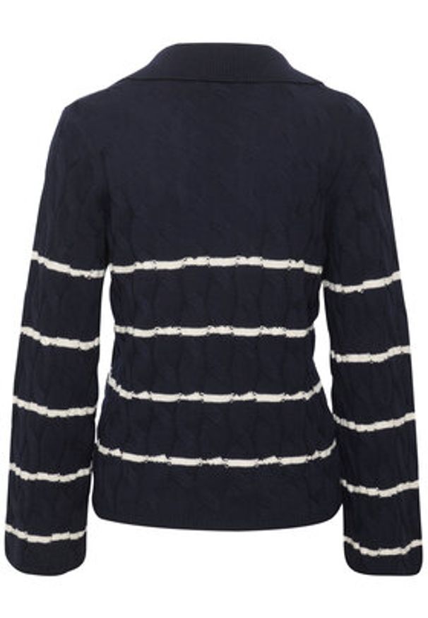 Cream Sweter Crpano Knit 10611644 Granatowy Regular Fit. Kolor: niebieski. Materiał: bawełna