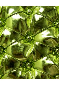 BENEDETTA BRUZZICHES - Metaliczna zielona torebka Carmen. Kolor: zielony. Materiał: tkanina #5